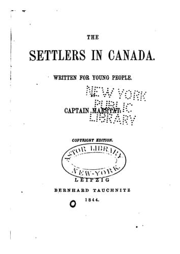 Tapa de The Settlers in Canada
