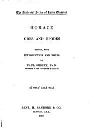 Tapa de Odes and Epodes