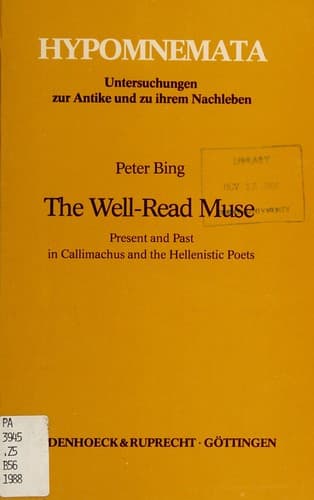 Tapa de The well-read muse