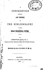 Tapa de A contribution towards an index to the bibliography of the Indian philosophical systems