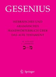 Tapa de Hebraisches Und Aramaisches Handworterbuch Uber Das Alte Testament